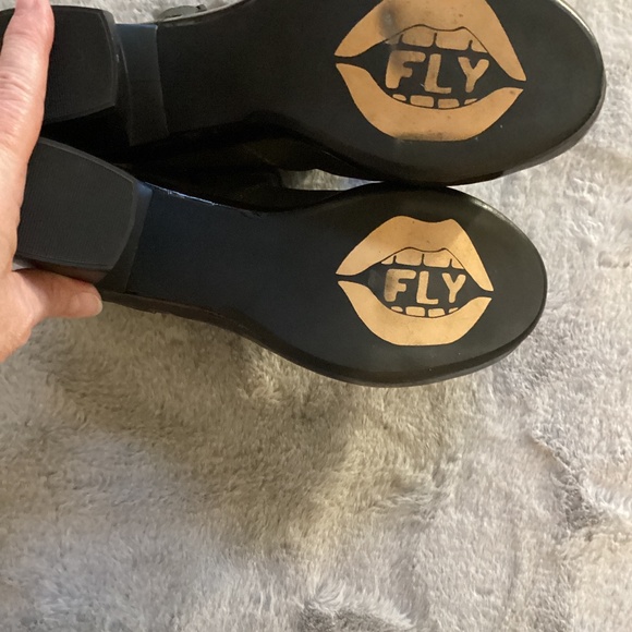 NWOT Fly London green leather ankle boots size 37 - Picture 4 of 6